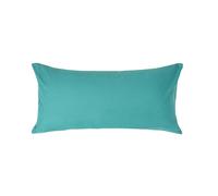 HOMESCAPES Teal Pure Egyptian Cotton Euro Size Pillowcase 40 x 80 cm 200 TC 400 Thread Count Percale Equivalent Pillow Case with Zip