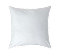 HOMESCAPES White Pure Egyptian Cotton Euro Size Pillowcase 80 x 80 cm 200 TC 400 Thread Count Percale Equivalent Large Square Pillow Case with Zip