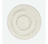 HOMESCAPES Natural Crochet Rug Handwoven Cotton Braided Mat Reversible 70 cm Round Rug for Living Room & Bedroom