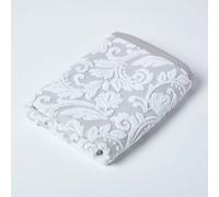 HOMESCAPES Luxury Beige Bath Towel 100% Turkish Cotton Patterned Large Towel Super Soft & Absorbent Extra Thick 600GSM Ringspun Light Brown Towel For Bathroom with Damask Pattern