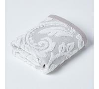 Homescapes Damask Turkish Cotton 600 Gsm Guest Towel, Beige