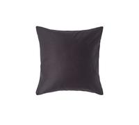Homescapes Pillowcase 1000 TC Egyptian Cotton Sateen Weave Euro size 40 x 40 cm Dark Charcoal Grey