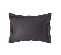 HOMESCAPES 1000 Thread Count Egyptian Cotton Grey Oxford Size Pillowcase