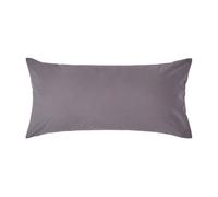 Homescapes Dark Grey Continental Pillowcase Egyptian Cotton 200 Tc, 40 X 80Cm