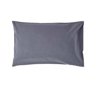 Homescapes Dark Grey Linen Housewife Pillowcase, King