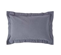Homescapes Dark Grey Linen Oxford Pillowcase, King