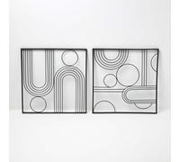 HOMESCAPES Decorative metal wall art, living room wall decor metal wall art