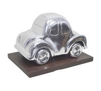 Homescapes Designer Solid Metal VW Beetle Oldtimer Classic Silver Table Top