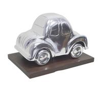 Homescapes Designer Solid Metal VW Beetle Oldtimer Classic Silver Table Top