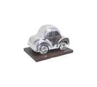 Homescapes Designer Solid Metal VW Beetle Oldtimer Classic Silver Table Top