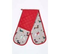 Homescapes Dog Christmas Double Oven Glove