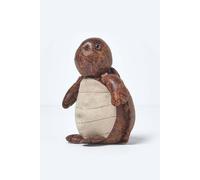 Homescapes Door Stop Novelty Turtle Door Stopper Animal Faux Leather In Brown Brown One Size