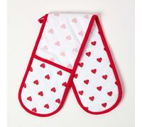Homescapes Double Kitchen Oven Gloves 100% Cotton Designer Novelty Single