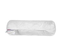 HOMESCAPES Duck Feather Bolster Cushion Pad 40 x 15 cm (16” x 6”) Inner Insert Filler with 100% Cotton Down Proof Cover Machine Washable