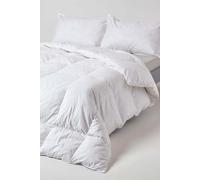 HOMESCAPES King Size Duvet 10.5 Tog, Luxury Ethical Duck Feather & Down Quilt, Anti Allergy 100% Cotton Cover Down-Proof All Seasons Bed Duvets, Washable, RDS & OEKO-TEX Certified