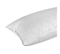 HOMESCAPES Duck Feather Euro Continental Pillow Pair - 40cm x 80cm (16″x32″) Luxury Natural Hypo-Allergenic European Pillows Medium Support 100% Cotton Casing RDS Certified.