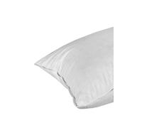HOMESCAPES Duck Feather Euro Continental Pillow Pair - 40cm x 80cm (16″x32″) Luxury Natural Hypo-Allergenic European Pillows Medium Support 100% Cotton Casing RDS Certified.