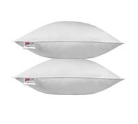 Homescapes Duck Feather Euro Pillow Pair - White