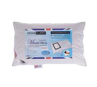 Homescapes Music Pillow with Speaker - Duck Feather Filling, Washable, Microfibre Cover (White)