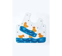 Homescapes Duck Pond Bath Mat And Pedestal Set In Blue Blue