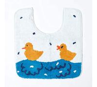 HOMESCAPES Duck Pond Pedestal Mat, 45 x 50 cm, 1400 GSM rug in 100% Cotton, Non Slip Spray Back, Washable at Home