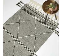 Homescapes Edessa Black & White Kilim Wool Rug | Size: 160 cm x 230 cm Homescapes Black 160 cm x 230 cm