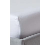 HOMESCAPES 1000 Thread Count Egyptian Cotton White Extra Deep Fitted Sheet (18”) Single Luxury Bed Sheet with Fully Elasticated Skirt