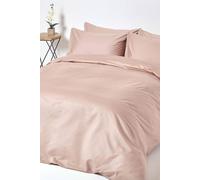 Homescapes Egyptian Cotton Duvet Cover With Pillowcase 1000 Tc In Beige Beige