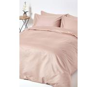 Homescapes Egyptian Cotton Duvet Cover with Pillowcase 1000 TC in Beige | Size: Single Homescapes Beige Single