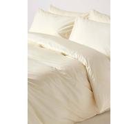 HOMESCAPES Cream Pure Egyptian Cotton Duvet Cover Set Double 200 TC 400 Thread Count Equivalent 2 Pillowcases Included Quilt Cover Bedding Set