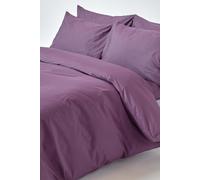 HOMESCAPES Grape Purple Pure Egyptian Cotton Duvet Cover Set Single 200 TC 400 Thread Count Equivalent Pillowcase Included Quilt Cover Bedding Set