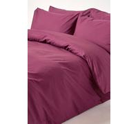 Homescapes Plum Egyptian Cotton Duvet Cover With Pillowcases 200 Tc, Super King