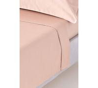 HOMESCAPES 1000 Thread Count Egyptian Cotton Beige Flat Sheet Super King Size Luxury Bed Sheet
