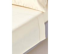 Egyptian Cotton Flat Sheet 1000 Thread Count Homescapes Cream Double Flat