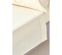 Egyptian Cotton Flat Sheet 1000 Thread Count Homescapes Cream Double Flat