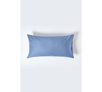 Homescapes Egyptian Cotton Housewife Pillowcase 1000 Tc, King Size In Blue Blue One Size