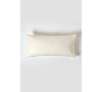 HOMESCAPES Cream Pure Egyptian Cotton King Size Pillowcase 200 TC 400 Thread Count Percale Equivalent Housewife Pillow Case