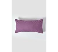Homescapes Egyptian Cotton Housewife Pillowcase 200 TC, King Size in Grape Homescapes Grape