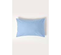 HOMESCAPES Light Blue Pure Egyptian Cotton Pillowcase Standard Size 200 TC 400 Thread Count Percale Equivalent Housewife Pillow Case