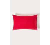 Homescapes Red Egyptian Cotton Housewife Pillowcase 200 Tc
