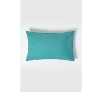 Homescapes Egyptian Cotton Housewife Pillowcase 200 Tc , Standard Size In Teal Teal One Size
