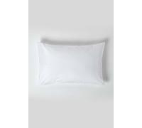 HOMESCAPES White Pure Egyptian Cotton Pillowcase Standard Size 200 TC 400 Thread Count Percale Equivalent Housewife Pillow Case