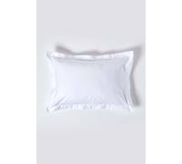 HOMESCAPES 1000 Thread Count Egyptian Cotton White Oxford Size Pillowcase