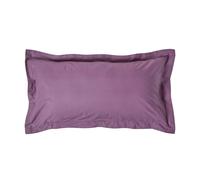 HOMESCAPES Purple Grape Pure Egyptian Cotton King Size Oxford Pillowcase 200 TC 400 Thread Count Percale Equivalent Pillow Case