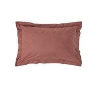 HOMESCAPES Egyptian Cotton Oxford Pillowcase 200 TC, Standard Size - Chocolate
