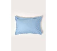 HOMESCAPES Light Blue Pure Egyptian Cotton Oxford Pillowcase Standard Size 200 TC 400 Thread Count Percale Equivalent Pillow Case