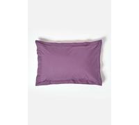(Standard - 48 x 74 cm, Grape) Egyptian Cotton Oxford Pillowcase 200 TC Equivalent 400 Thread Count