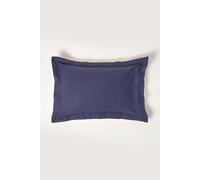 HOMESCAPES Navy Blue Pure Egyptian Cotton Oxford Pillowcase Standard Size 200 TC 400 Thread Count Percale Equivalent Pillow Case
