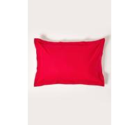HOMESCAPES Egyptian Cotton Oxford Pillowcase 200 TC, Standard Size - Red