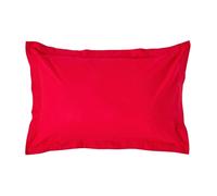 Homescapes Egyptian Cotton Oxford Pillowcase 200 Tc, Standard Size In Red Red One Size